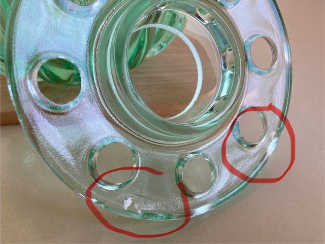 Scatola vetro con coperchio vintage - Mid Century