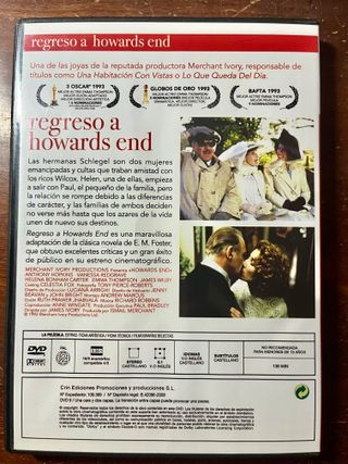 Dvd Regreso a Howards End