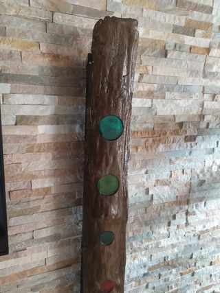 Lámpara pie artesanal