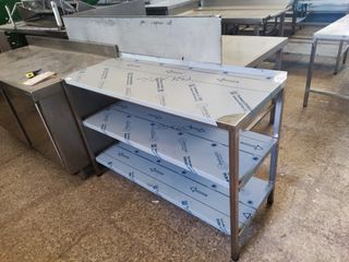 MESA DE ACERO INOX 1,28 M