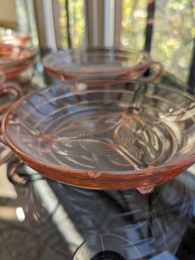 Platos inviduales de cristal