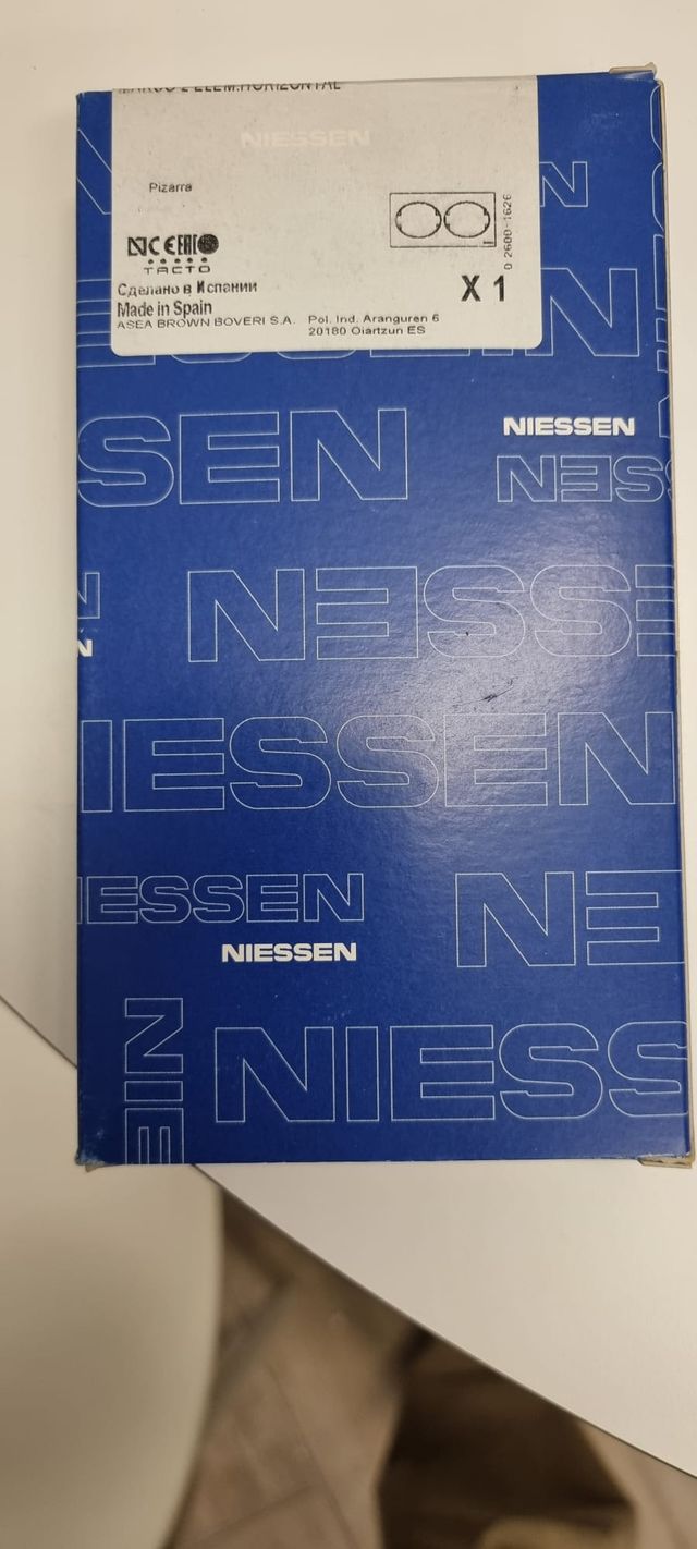 PLACA DOS ELEMENTOS NIESSEN TACTO PIZARRA