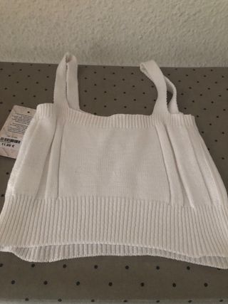 Top blanco sin estrenar S/M con etiqueta