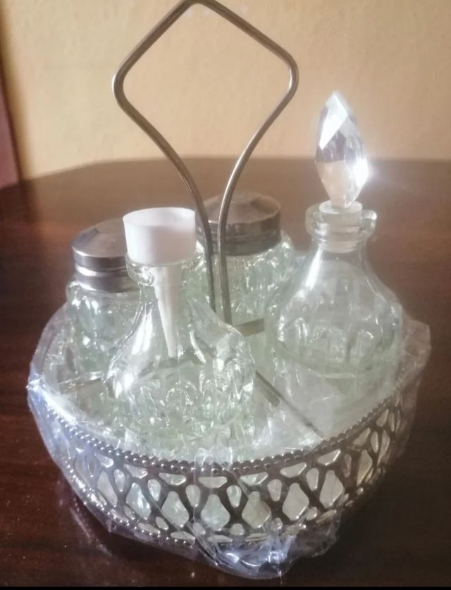 Bonito juego de cristal