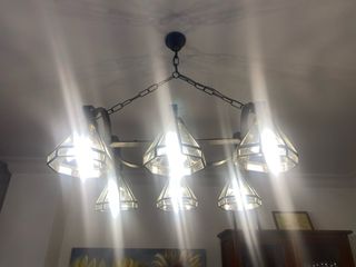 Lámpara de forja de techo