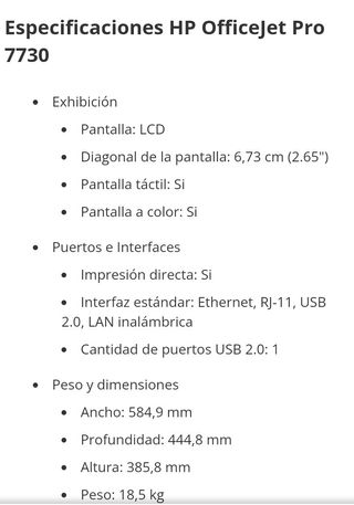 Hp Officejet Pro 7730