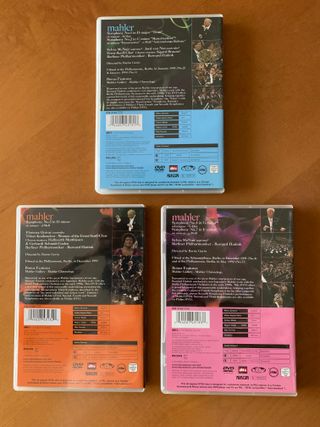 Estuche de DVDs con sinfonías de Mahler