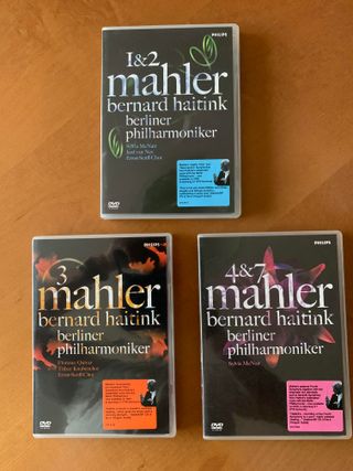 Estuche de DVDs con sinfonías de Mahler