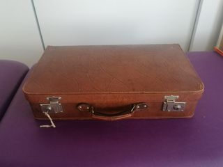 Maleta de cuero vintage 