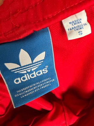 Pantaloni Adidas Firebird Rosso Bianco S