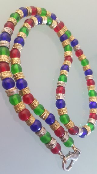 Collar vintage de cristal de Murano