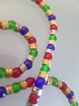 Collar vintage de cristal de Murano
