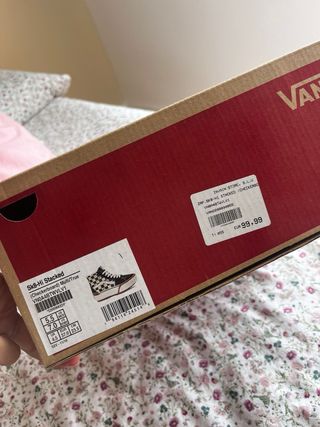 Vans de cuadros plataforma sk8 hi stacked