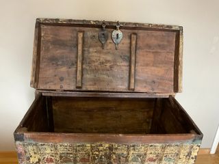 Cofre de boda de India antiguo