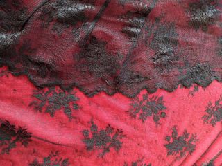 Kimono largo de encaje negro. T. única HALLOWEEN