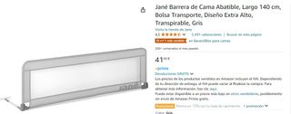 Barrera de cama 140 cm JANÉ NUEVA A ESTRENAR