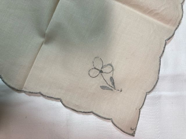 6 Tovaglioli da tè in Cotone Nuovi Ricamati