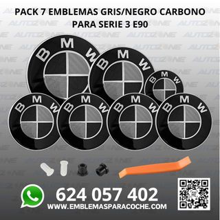 Pack emblemas BMW NG Carbono para Serie 3 E90