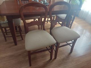 6 sillas comedor madera de cerezo