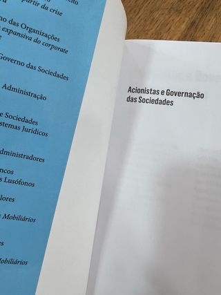 Livro Acionistas e Governação das Sociedades -NOVO