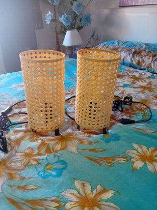 2 lamparas de mesita de noche ikea