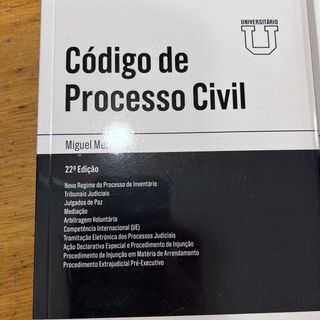 Livro Código de Processo Civil - Miguel Mesquita