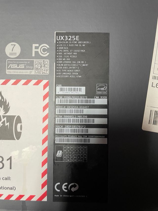 PORTATIL ASSUS ZENBOOK