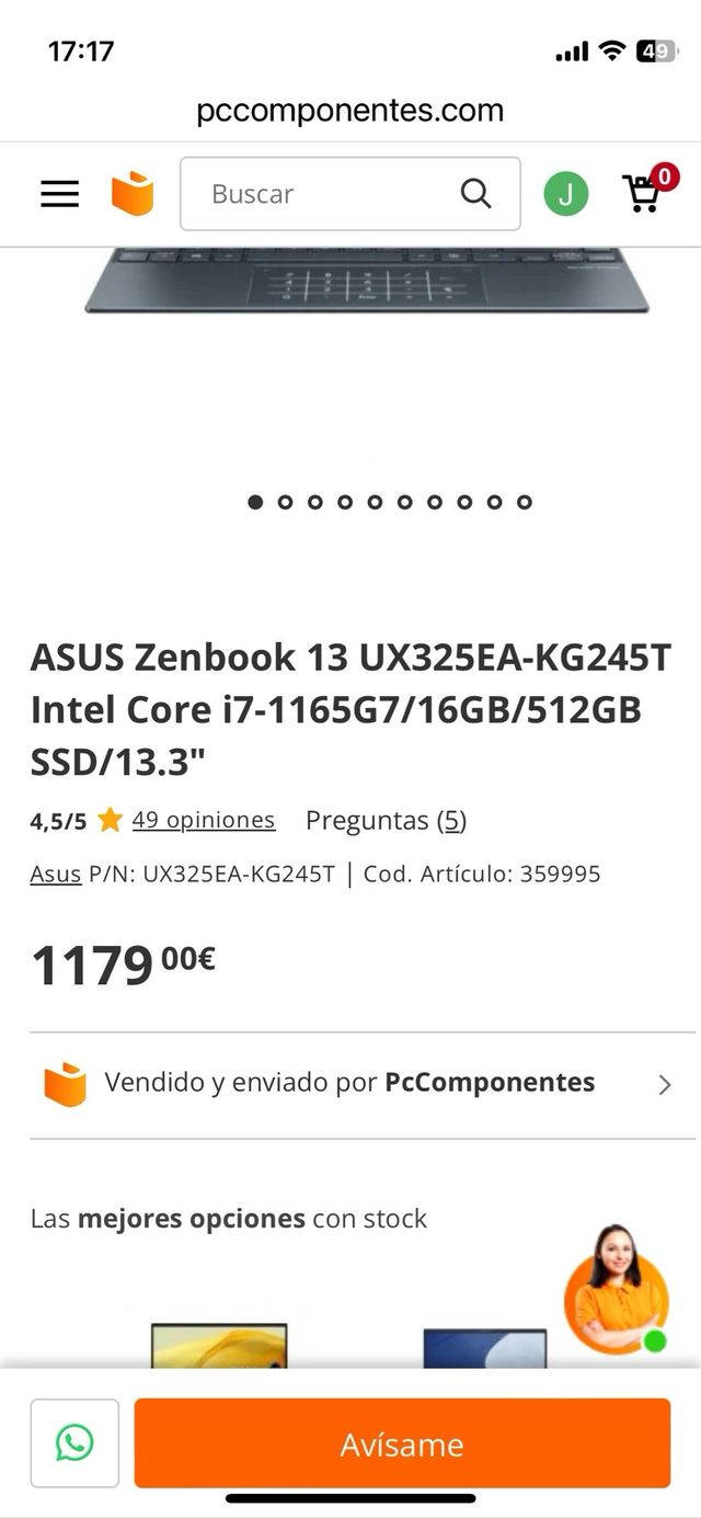 PORTATIL ASSUS ZENBOOK