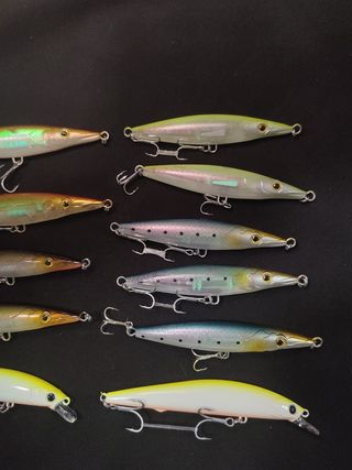 11 señuelos Paseantes estilo asturie y minnow