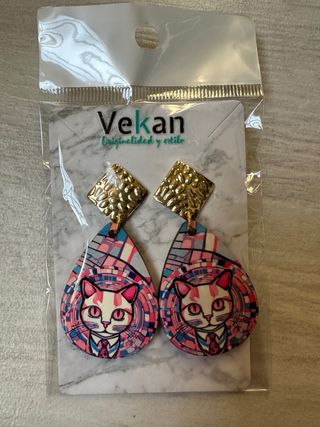 Pendientes Gato Klimt