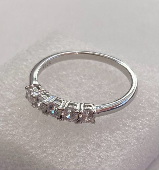 Anillo de plata Oro blanco