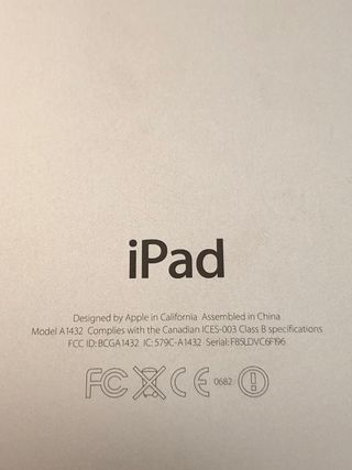Ipad mini A1432 PER RICAMBI NON FUNZIONANTE