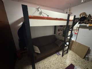 Cama alta individual
