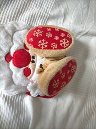 Zapatillas y babero Navidad