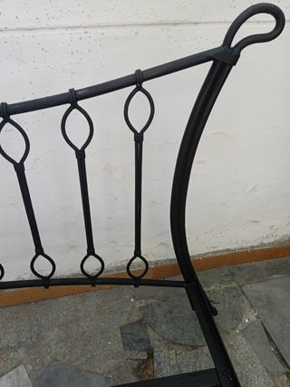 Cama antigua forja resistente