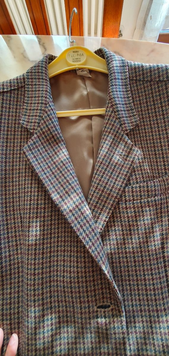 Giacca vintage pura lana tg 54