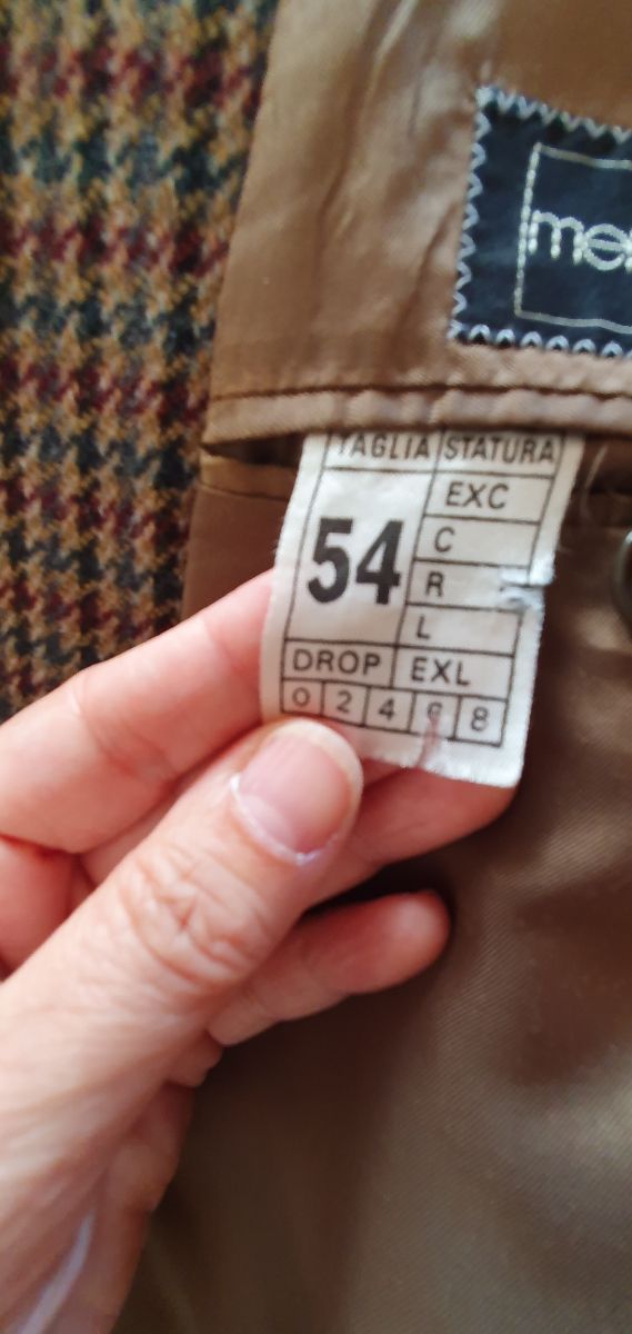 Giacca vintage pura lana tg 54