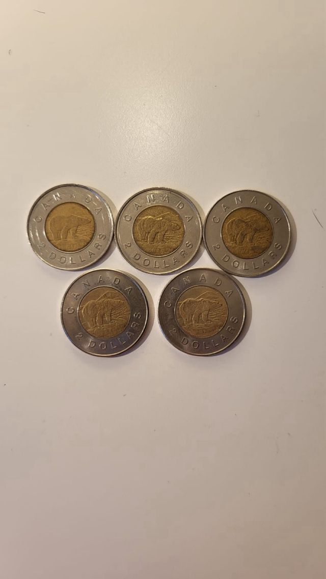 Monedas de 2 dólares de Canadá