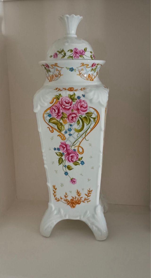 Jarrones estilo tibor de cerámica Sanbo