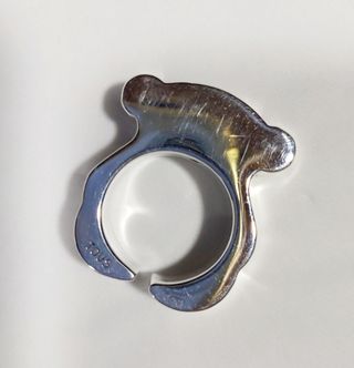 Anillo silueta oso
