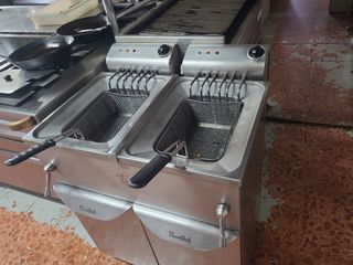 Freidora doble movilfrit industrial