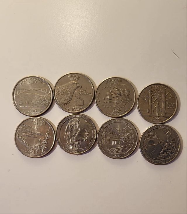 Monedas Quarter dólar America - coleccion estados