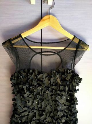 Vestito tubino nero elasticizzato elegante