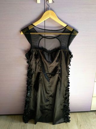 Vestito tubino nero elasticizzato elegante
