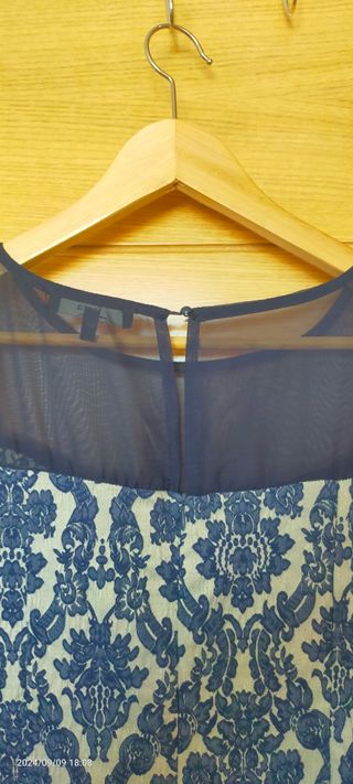 VESTIDO de fiesta azul marino