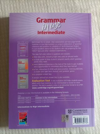 Libro Grammar in use intermediate 3 edic