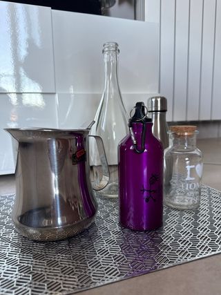 set cucina caraffa,borracce, bottiglie