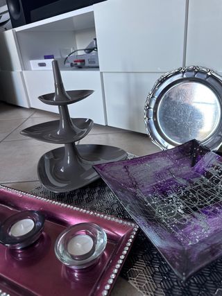 set vassoi decorativi aperitivo centrotavola