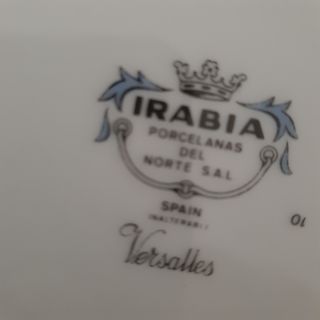 Vajilla porcelana Irabia