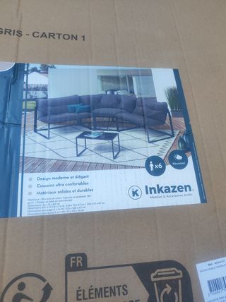 Sofa esquinera jardin